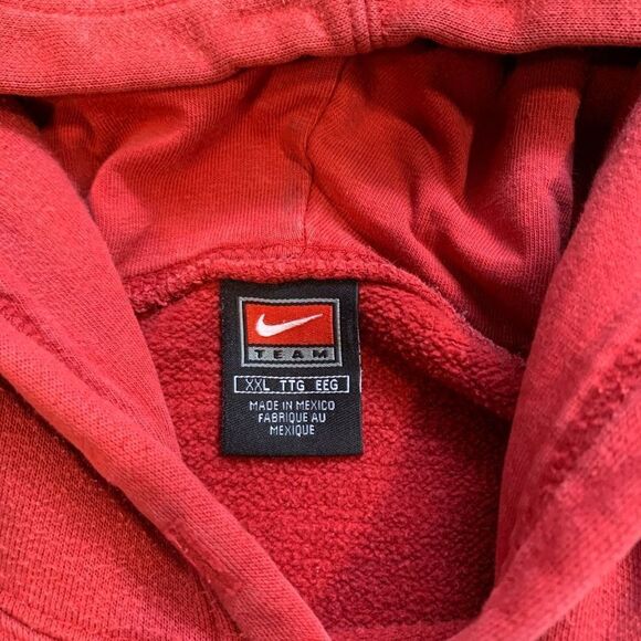 Early 2000s Y2K Nike Center Check Washington State University Hoodie Sweatshirt - Picture 5 of 5
